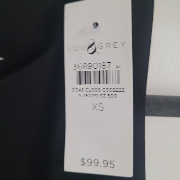 NWT LOU & GREY  Wanderweave Mixed Media Midi Pocket Dress Size XS - Picture 5 of 7